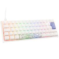 Ducky One 2 Pro Mini White Edition Gaming Keyboard, RGB LED - Cherry Red