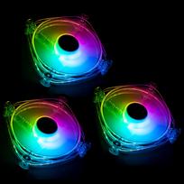 Lamptron Icecloud+ ARGB 120 Triple PWM Fan Kit - transparent