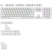 Glorious GPBT Backlit Keycaps, ANSI Layout (US), PBT, Dye-Sub - White