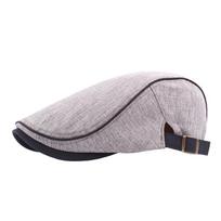 Vyriška ir moteriška pavasario/vasaros madinga kepurė: Universalūs Snapback, Flat Cap, Newsboy ir Beretės Stiliai Adjustable chaki