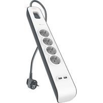 BELKIN POWER STRIP 525J, 4X SCHUKO, 2X USB-A, 2M