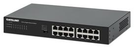 Intellinet 16-Port Gigabit Ethernet Switch 16 x 10/100/1000Mbps RJ45 Ports, Green Ethernet / IEEE 802.3az Energy Efficient Ethernet, Desktop Format, Includes Optional 19 Rackmount Brackets