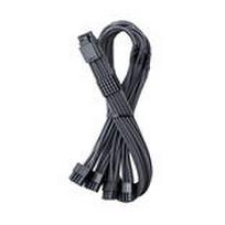 CableMod C-Series Pro ModMesh 12V-2x6-Cable, Sleeved, 16-Pin to 4x 8-Pin, for Corsair Type 4 and 3 PSUs - carbon, 60cm