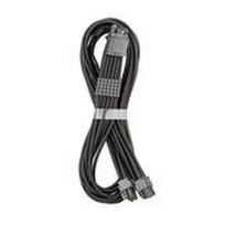 CableMod C-Series Pro ModMesh 12V 2x6 Cable, Sleeved, 16-Pin to 2x 8-Pin, for Corsair Type 4 and 3 PSUs - Black, 60cm