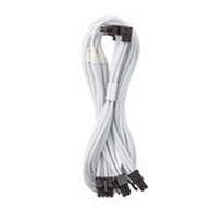 CableMod C-Series Pro Connection Cable - Variant B, 90°, 16-Pin to 3x8-Pin PCIe, white