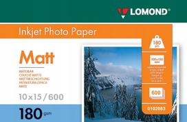 Lomond Photo Inkjet Paper Matte 180 g/m2 10x15, 600 sheets