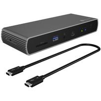 ICY BOX IB-DK8801-TB4 Thunderbolt 4 Type-C DockingStation 2xThunderbolt 4 and 4xUSB3.2 Gen 2 Type-A SD Card
