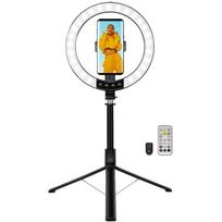 LogiLink smartphone ring light w.selfie stick tripod,DM 20cm (AA0156)