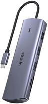 Unitek Hub 9in1 USB C Gigabit Ethernet HDMI VGA 3x USB A PD Card Reader 100W