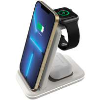 Canyon Wireless Charger Dock 3in1 Foldable15WQILED latte retail