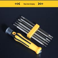 Multifunctional Ratcheting Screwdriver Set: Telescopic, Magnetic, Phillips, Slotted, Hex, Torx specialios formos atsuktuvų rinkinio spalva