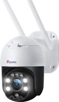 "Ctronics PTZ Dome WiFi" lauko apsaugos kamera, 1080P IP kamera, belaidė, su žmogaus judesio jutikliu, 30 m spalvoto naktinio matymo, atspari vandeniui pagal IP66, dvipusis garsas, automatinis sekimas.