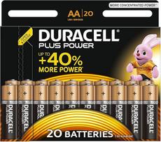 "Duracell Plus Power" šarminės baterijos - AA - 20 baterijų
