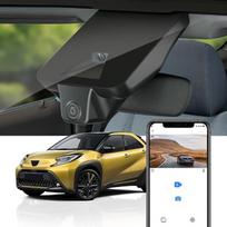 "Fitcamx Dashcam 4K" kamera, suderinama su "Toyota Aygo X" 2018 m., 2019 m., 2020 m., 2021 m., 2022 m., 2023 m., 2024 m., originali automobilio kamera UHD 2160P, WiFi, įrašymas kilpa, G jutiklis, WDR Dasch-cam Car, Plug & Play, su 64GB kortele