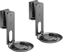 "PureMounts" garsiakalbio laikiklis, skirtas "Sonos Era 100" 2 garsiakalbių sieninis laikiklis su kabelių tvarkymu Pasukamas +/-45°, pakreipiamas 0/-18°, 3 kg keliamoji galia Juoda