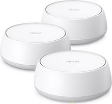"TP-Link Deco BE25 WiFi 7 Mesh WiFi" (3 pakuotės), BE3600 Dual Band, 2 x 2,5Gb/s prievadas kiekvienam įrenginiui, WPA3, 4 srautai, 160 MHz kanalai, svečių tinklas, "HomeShield", rekomenduojama 4-6 kambarių namams