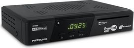 METRONIC 441680 dekoderis "Fransat 4K UHD HDR10" palydovas, nemokamas TNT priėmimas, "Dolby Atmos" garsas, dvigubo maitinimo USB prievadas, pridedama "Fransat" kortelė, pristabdymas ir TV atkūrimas (laiko poslinkis)