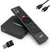 OCTAGON SX988 4K UHD H.265 HEVC interneto išmaniosios televizijos priedėlis - daugkartinis įkrovos imtuvas ir palydovinė IP televizija, DLNA, "YouTube", interneto radijas, nemokamas "EasyMouse" HDMI kabelis + 300Mbps WLAN USB atmintinė