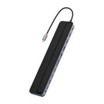 USB šakotuvas 12in1 Baseus EliteJoy Gen2, USB-C/2xHDMI+ 3x/USB3.0/PD/DP/SD/TF/ RJ45/3.5mm