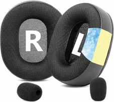 TaiZiChangQin Replacement Ear Pads Microphone Foam Kit Compatible with Logitech G Pro X G Pro X 2 Headphones Cooling Gel Ear Pads