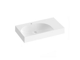 Praustuvas Lite 80/60 D, 80 x 45 x 10 cm, balta
