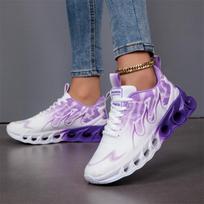 Madingi violetiniai sportbačiai vyrams ir moterims Dizainerių sportiniai bateliai Unisex Kvėpuojantis tinklelis Moteriški sportiniai bateliai Lengvi vyriški bėgimo bateliai 36