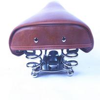 Vintage dviračio sėdynės pagalvėlė Casma sėdynė Vintage sėdynė Miesto automobilio sėdynė PU balnas minkštas S ruda