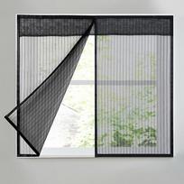Tinklelis nuo uodų langui Reguliuojamas Plaunamas Kvėpuojantis Tinklelis nuo uodų namų langams Apsauga nuo vabzdžių Uodų Magnetinis langas 80x120cm juoda