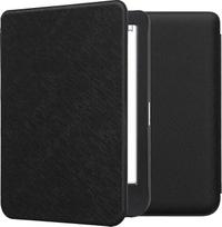 kwmobile Flip Case Compatible with Kobo Clara BW/Clara Colour/Tolino Shine (5) / Shine Colour Case - elektroninės skaityklės dėklas iš dirbtinės odos - viršelis - juodas