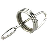 DeepRing - dilatatorius su žiedu - metalinis - 9 cm - sidabrinis
