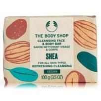 The Body Shop Shea Cleansing Face & Body Bar valomasis veido ir kūno muilas - 100 g.