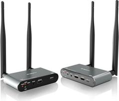 "Svbony TransAir2" 4K HDMI nuotolinio perdavimo sistema, palaiko ne daugiau kaip 1TX-4RX, 4K siųstuvas ir imtuvas, 0,06 s vėlavimas, perdavimo nuotolis 300 m, išėjimo kilpa ir IR nuotolinio valdymo pultas