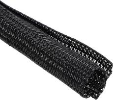 14,7 cm ID Split Loom vamzdžių 3 m poliesterio laidų apsauga Laidų kabelio rankovė USB kabelio maitinimo laidui, juoda