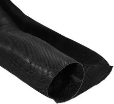 29,7 cm ID-Split-Loom-Schlauch, 3 m, Polyester-Kabelschutz, Kabelhülse für USB-Kabel, Netzkabel, Schwarz