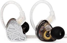 CCZ MC04 IEM ausinės, žaidimų ausinės ausyse, 3,5 mm kištukas be susipainiojimo, sidabru dengtas OFC, ausinės su 1DD+1BA hibridiniu vairuotoju, gilaus boso ausinių monitoriai muzikantams