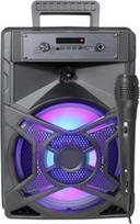 PRENDELUZ Nešiojamasis "Bluetooth" garsiakalbis su mikrofonu USB įkraunamas belaidis garsiakalbis su spalvotais LED žibintais