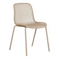 Lauko kėdė | 46,5 x 82 x 55 cm | 4 vnt. komplektas | Smėlio