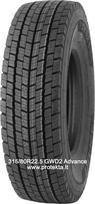 Padanga 315/80R22.5 GWD2 Advance 20PR 156/150L TL M+S 3PMSF (žiem.),  315/80 R22.5