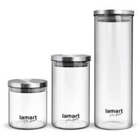 Lamart maisto konteinerių rinkinys, 3 vnt., 0.65l + 0.95l + 1.7l