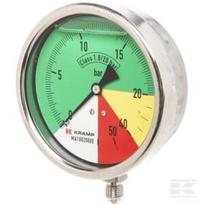 Manometras Ø100 mm 0-20-40-60, 1/4" BSP, apatinė jungtis MA1002060E