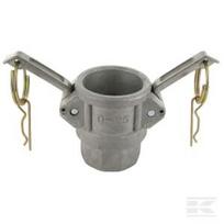 Camlock tipo D 1 1/4" vidinis sriegis nerūd. plienas HCN100DSS032