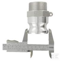 Camlock tipo F 1 1/4" išorinis sriegis nerūd. plienas HCN100FSS032