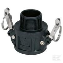 Camlock tipo B 1" išorinis sriegis polipropilenas 8034252