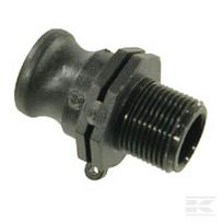 Camlock F tipo 3/4" išorinis sriegis polipropilenas 18103F