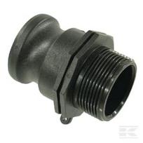 Camlock F tipo 1 1/2" išorinis sriegis polipropilenas 18106F