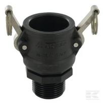Camlock B tipo 1" išorinis sriegis polipropilenas 18104B