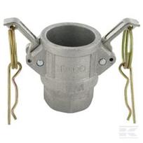 Camlock tipo D 1/2" vidinis sriegis aliuminis HCN100DAL013