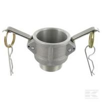 Camlock tipo B 1 1/2" išorinis sriegis aliuminis HCN100BAL038