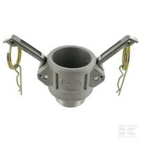 Camlock tipo B 1 1/4" išorinis sriegis aliuminis HCN100BAL032