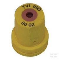 Oro indukcijos tuščiaviduris kūginis purkštukas TVI 80° 02 geltonas keramikinis Albuz TVI8002